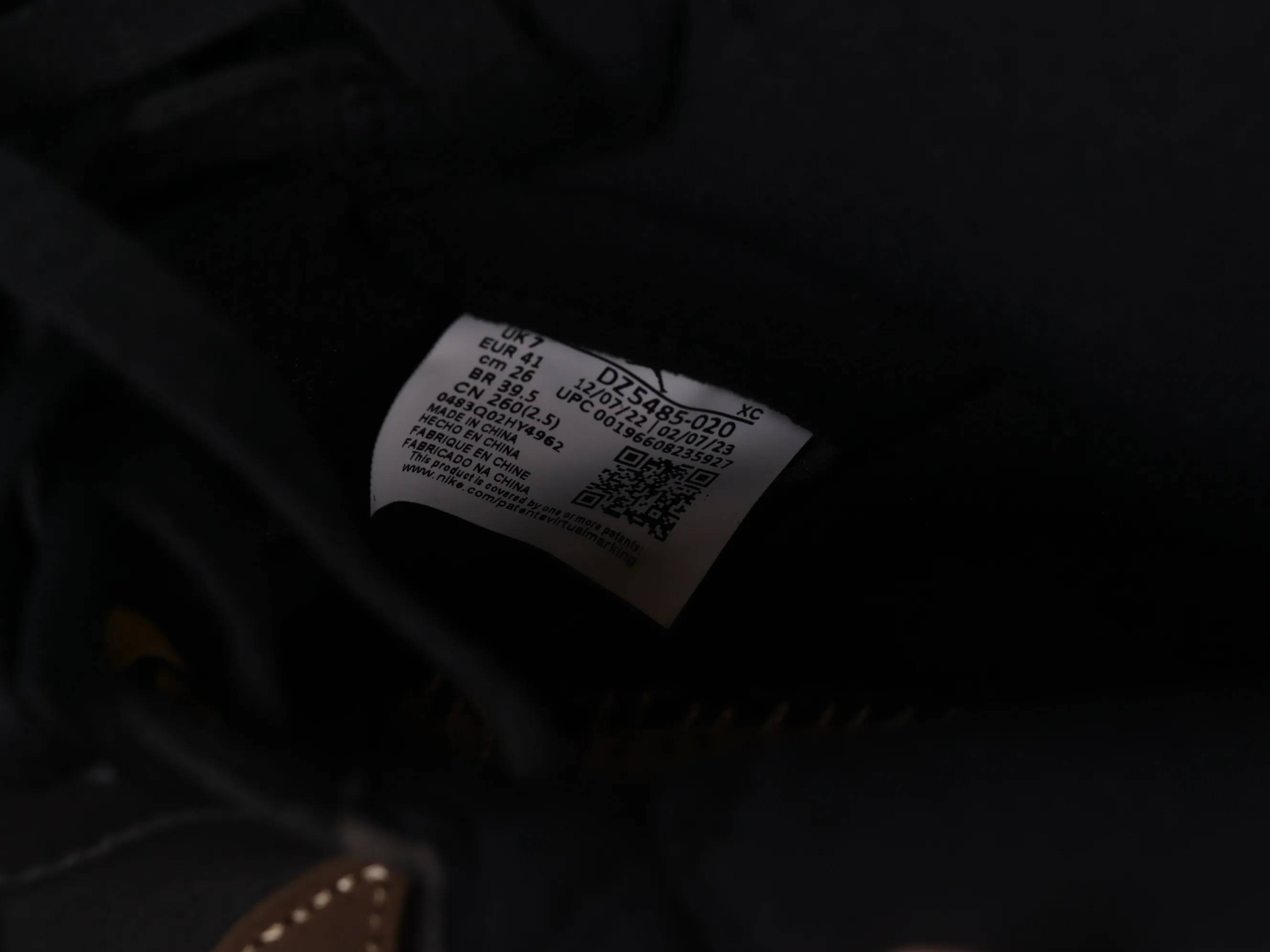 All categories Air Jordan Jordan series basketball shoes Air Jordan 1 High P version Air Jordan 1 High OG "Black Cement" AJ1 Joe 1 Mocha black toe DZ5485-020